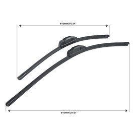 24" + 16" Wiper Blade Replacement for Kia Sportage 2005-2010 Hyundai Tucson 2005-2009, Front Windshield Wiper 24 and 16 Inch (Pack of 2) U/J Hook
