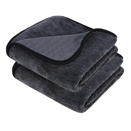 Poemtian 2Pcs Magicwipe Drying Cloth, Shiny Wipes Shower Cleaning Cloths, Super Absorbent No Streaks, Bathroom Drying Cloth for Car Detailing, Kitchen, Window (40 * 60cm)