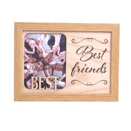 power gift BEST FRIENDS Photo Frame for Friends, Colleagues, Colleagues, College Friends, Photo Frame for Standing or Hanging, Photo Motif, Photography, Gift