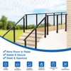 PLANTOP 36" Left Side Mount Stair Cable Railing Post for