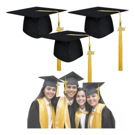 3 Gorros De Graduación Con Borlas Y Colgante 2026