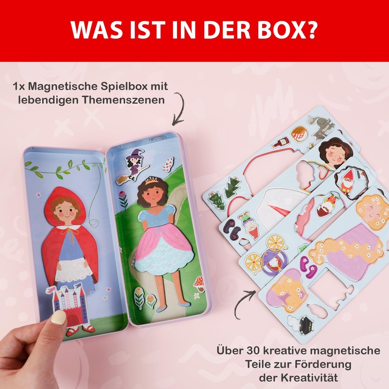 Toydea Magnetic Game Puzzle Box Fairy Tales - Promotes Creativity