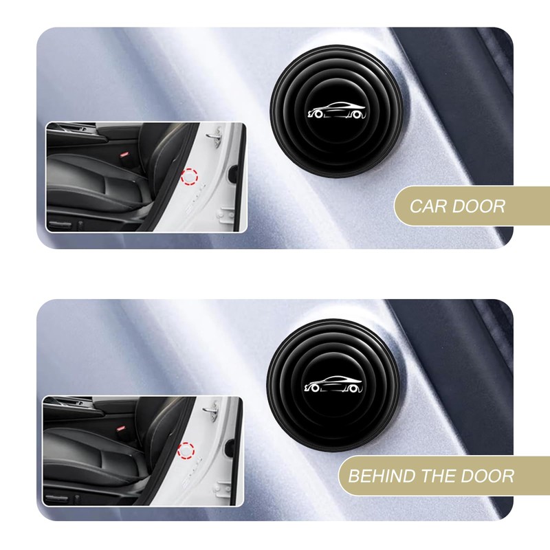 Merdege 16 PCS Car Door Shock Absorber Protector,Sound Insulation and