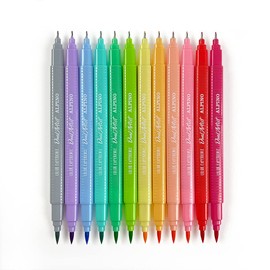 Alpino Color Experience 12 Dual Artist Pastel Color Labels | Dual Dot Label Label Labels: Brush Tip and Brush Tip | Mandala Label