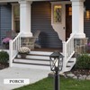 Darkaway Outdoor Post Lights, Aluminum Exterior Post Lantern Light Fixture