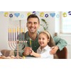 Hanukah Candle Dripless Chanukah Hanukkah Candles Decorative Purple, Blue, Orange