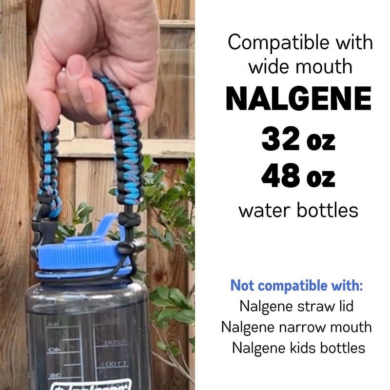 Gearproz Paracord Handle Compatible with Nalgene 32 oz, 48 oz