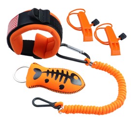 8M0092850 Boat Kill Switch Lanyard, Wrist Strap and Float Keychain Replacement for Boat Outboard Mercruiser Marine, 54 Inch Long / 15920T54 Engine Emergency Stop Switch Safety Lanyard Cord - Orange