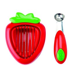 Joie Strawberry Huller and Slicer, Red