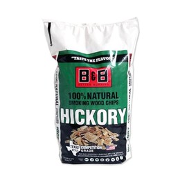 B&B Charcoal Hickory Wood Smoking Chips 180 cu. in. - Case of: 1