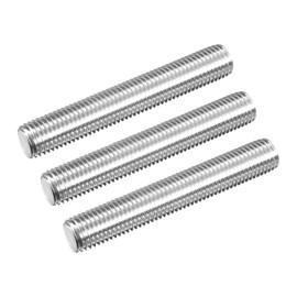 QUARKZMAN Threaded Rod M16 x 100 mm Fully Threaded Rod 304 Stainless Steel V2A Threaded Rods A2 Metric Threaded Bolts VA Threaded Rod Right Thread Threaded Screw Set Screw Pack of 3