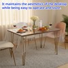 140×180cm Transparent Dining Table Cover, Clear Table Protector, Oil and