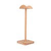 Wooden Headphone Holder Beech Headset Stand Desktop Display Shelf for