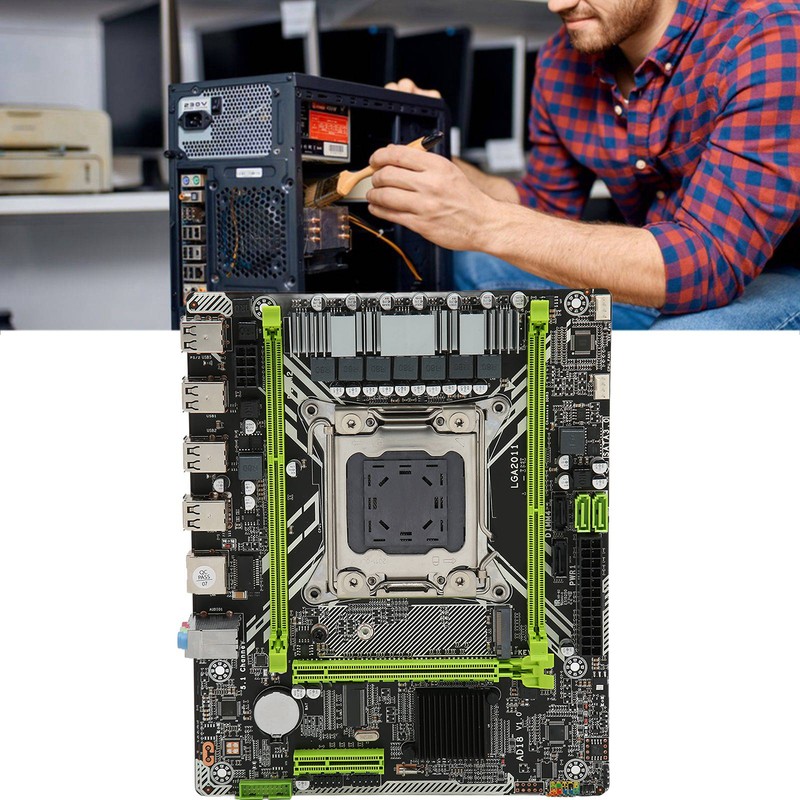 X79D 2.0 Computer Motherboard LGA2011 M.2 NVM Micro ATX Gaming