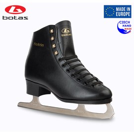 Botas - Model: Robin/Made in Europe (Czech Republic) / Comfortable Figure Ice Skates for Men, Boys/Color: Black, Size: Adult 4.5