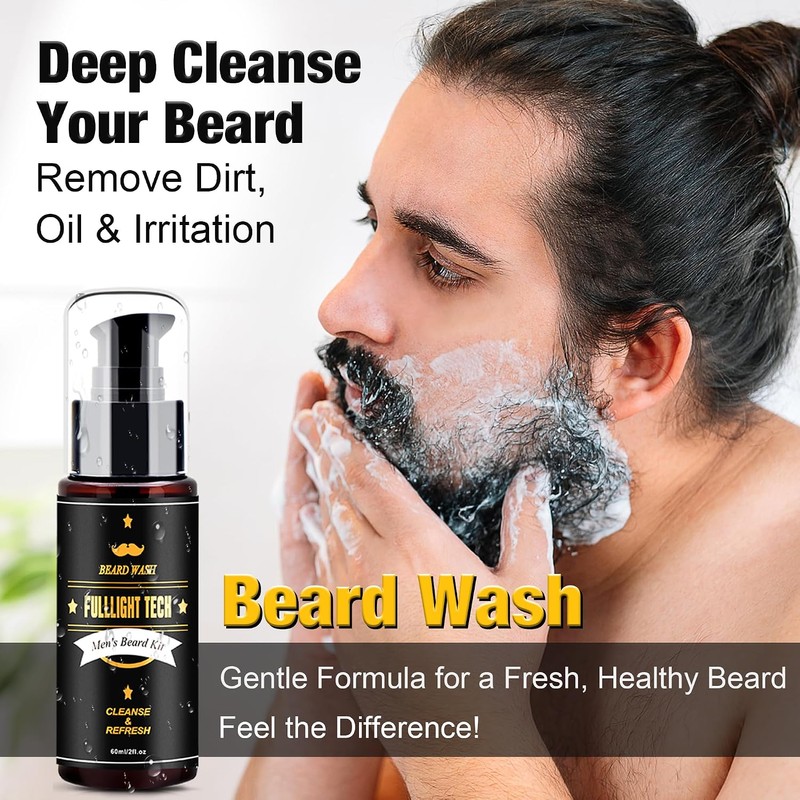 FullLight Tech Kit para Barba 60ml y 3x20ml Aceite -