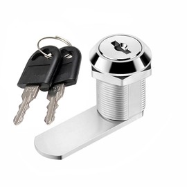 Cabinet Lock Lever Lock Universal Cylinder Furniture Lock Letter Box Lock Diameter 19 mm (1, 20)