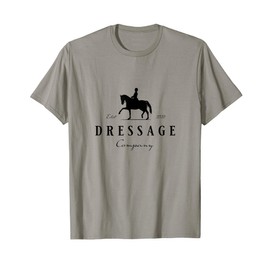 Dressur Pferd mit Dressurreiterin - Dressage Grey Horse Dressage Rider T-Shirt