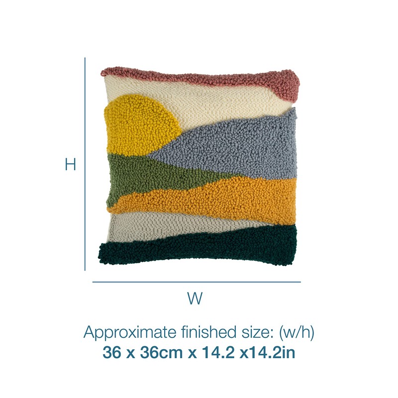 Trimits Punch Needle Cushion Kit, 36 x 36cm (14 x