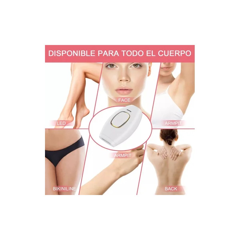 Depiladora Lser IPL 5 Niveles Uso Profesional Cuerpo y Rostro
