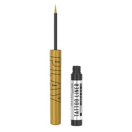 Maybelline Tattoo Liner Play Delineador de Ojos Líquido Ultra Preciso, Colores Vibrantes 48H, A Prueba de Agua, No Se Corre, Punta Extra Delgada, Tono Drop