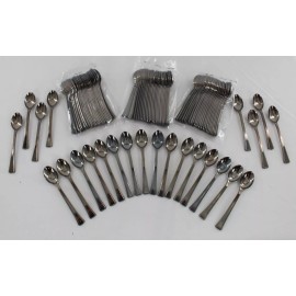 Unbranded Plastic Silver Tone Espresso Demitasse Spoons Lot of 96 Free Ship Discounts!