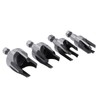 4PCS Tapered Plug Cutter Set 1/4in Hex Shank Claw Type