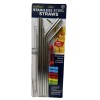 4U New Stainless Steel Reusable Straw 6-Pack Silicone Tips &