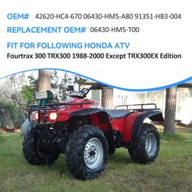 Rear Brake Drum Hub Shoes for Honda Fourtrax 300 TRX300 TRX300FW 2x4/4x4 1988-2000