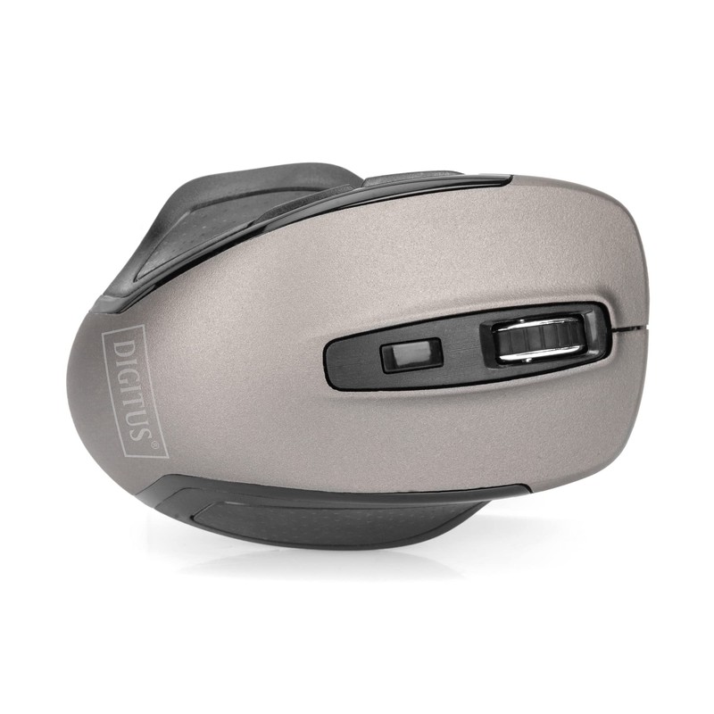 ZUB Digitus ergonomsiche optische Maus black grey