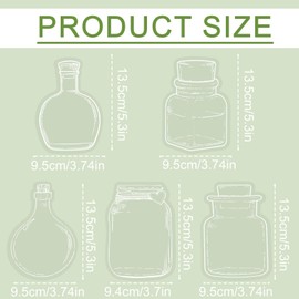 20pcs Transparent Dried Flower Bookmark, Botanical Specimen Clear Bookmark Beautiful Flower Page Pressed Clips Crafts for Reading Scrapbook DIY (Style C)