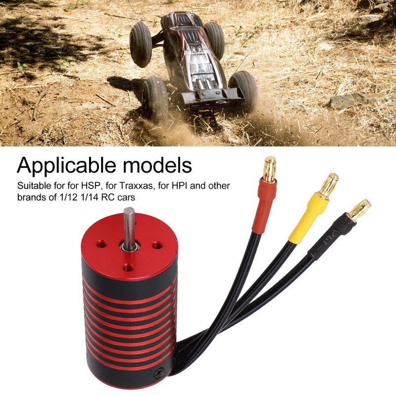 2845 RC Car Brushless Motor Waterproof Rustproof Aluminum Alloy 4