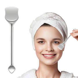 Blackhead Remover Tool Stainless Steel Pimple Popper Double Head Tool Pore Preparation Tool Skin Scrubber Spatula for Women Girls Acne Comedones Cuticles