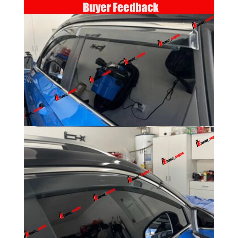 ZTT Smoke Tinted Window Deflector Wind Rain Guards For 2022-2024