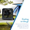 Treva 5-Inch USB and Battery Powered Desk Fan With Two