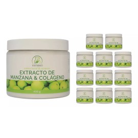 Productos Mart Mexico Crema Facial Y Corporal De Manzana & Colágeno (400g) 12 Pack