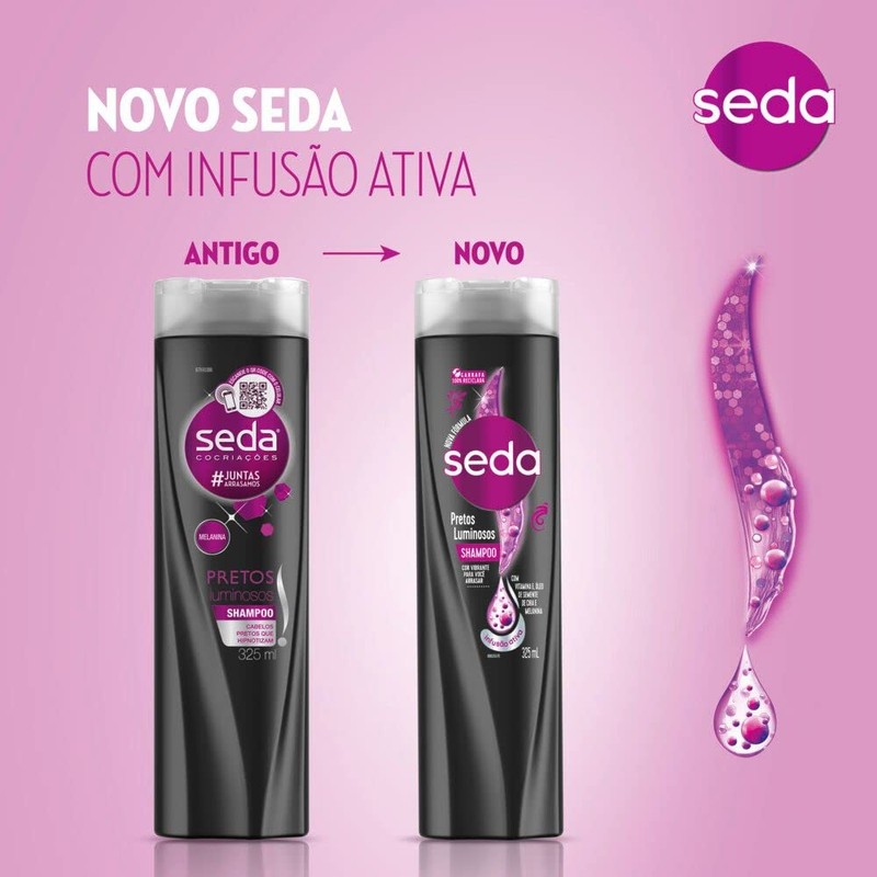 Seda - Linha Pretos Luminosos - Shampoo 325 Ml -