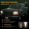FEBERG [OE Style Anti-Yellowing Headlights Assembly for 1992-1997 Ford F-150