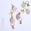 [Asakusa Bunko] Yuzen Dyed Key Clip Hanabishi Hanabishi Pattern Key