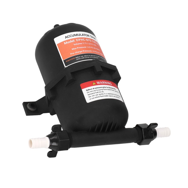 Accumulator Tank 0.75L Maximum 125PSI 1/2MNPT Port Fitting RV Boat