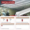Kihung (8 Pack) LED Shop Light 4ft, 40W 5200LM 6000K