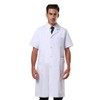 Nideen Men's White Lab Coats Doctor Workwear - Unisex Lab