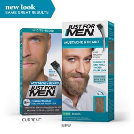 JUST FOR MEN Mustache & Beard Brush-In Color Gel, Blond M-10/15 1 Each (Pack of 5)