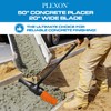 PLEXON 50" Concrete Placer 20" Wide Blade with Metal Handle,