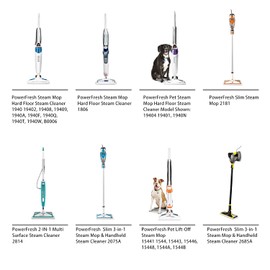 10PK Amyehouse - Almohadillas lavables para fregar y fregar de repuesto para Bissell Powerfresh 1940 1440 1544 Series Steam Mop modelo 1544A, 2075A, 1440, 1940W, 19404, Deluxe 1806, 1940A, 5938, 19408, 1940Q, 1940W