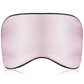 ARIALK Eye Mask, Blindfold, Sound Sleep, Light Blocking, Eye Stain, Comfortable Sleep, Nap, Sleep, Silk Material, Lightweight, 2 Bands, No Pressure, 3 Pink