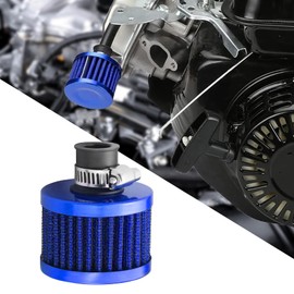 12mm Air Filter Intake Filter Breather, Valve Cover Breather, Mini Universal Motor Cone Cold Clean Air Intake Filter Turbo Vent Breather, Vehicle Engine Air Filters Suitable for Cars Motorcycles