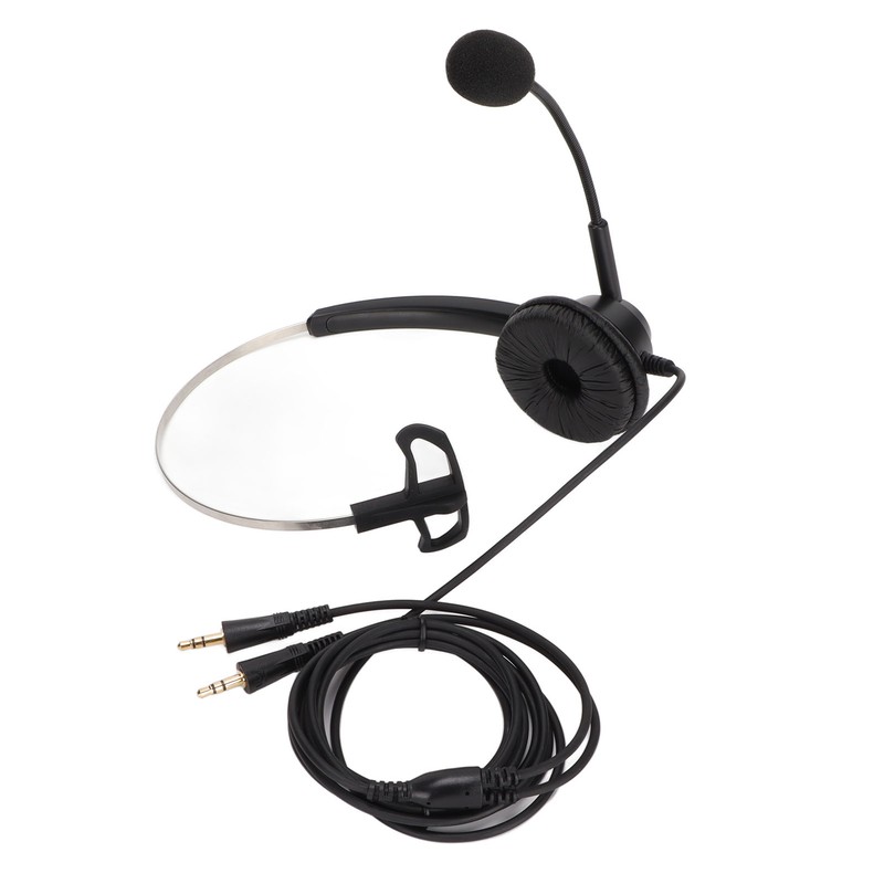 H360‑PC PC Monaural Headset Corded Single Ear Headset with 3
