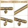 AQKKNY 5 Pack Bronze Solid Brass Cabinet Handles,Kitchen Drawer Pulls,