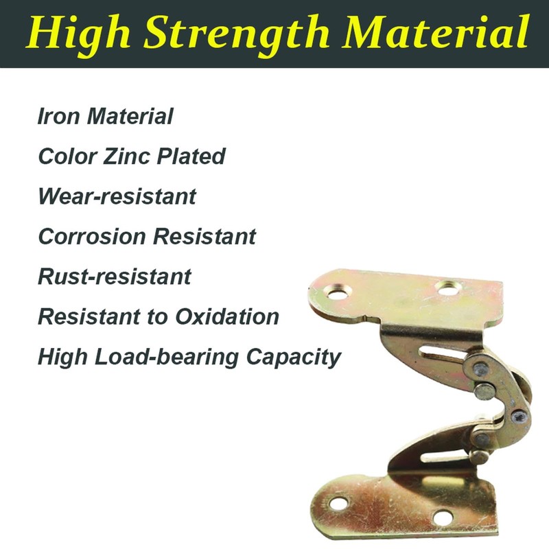 2 PCS Folding Flip Hinges, 180 Degree Dining Table Rotating